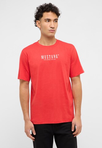 MUSTANG T-Shirt 'Style Austin' in Rot: Vorderseite