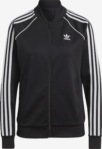 ADIDAS ORIGINALS Tepláková bunda 'Adicolor Classics' - Čierna: predná strana