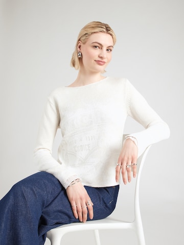 Pullover di monari in bianco: frontale