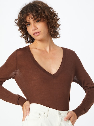 Calvin Klein Sweater in Brown: front