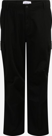 Calvin Klein Jeans Plus Pantalon cargo en gris foncé / noir / blanc, Vue avec produit