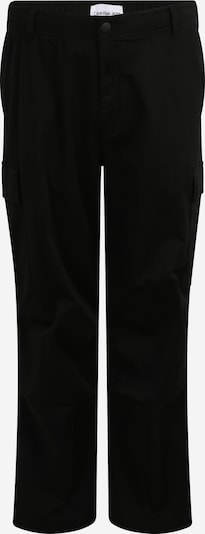 Calvin Klein Jeans Plus Pantalon cargo en gris foncé / noir / blanc, Vue avec produit