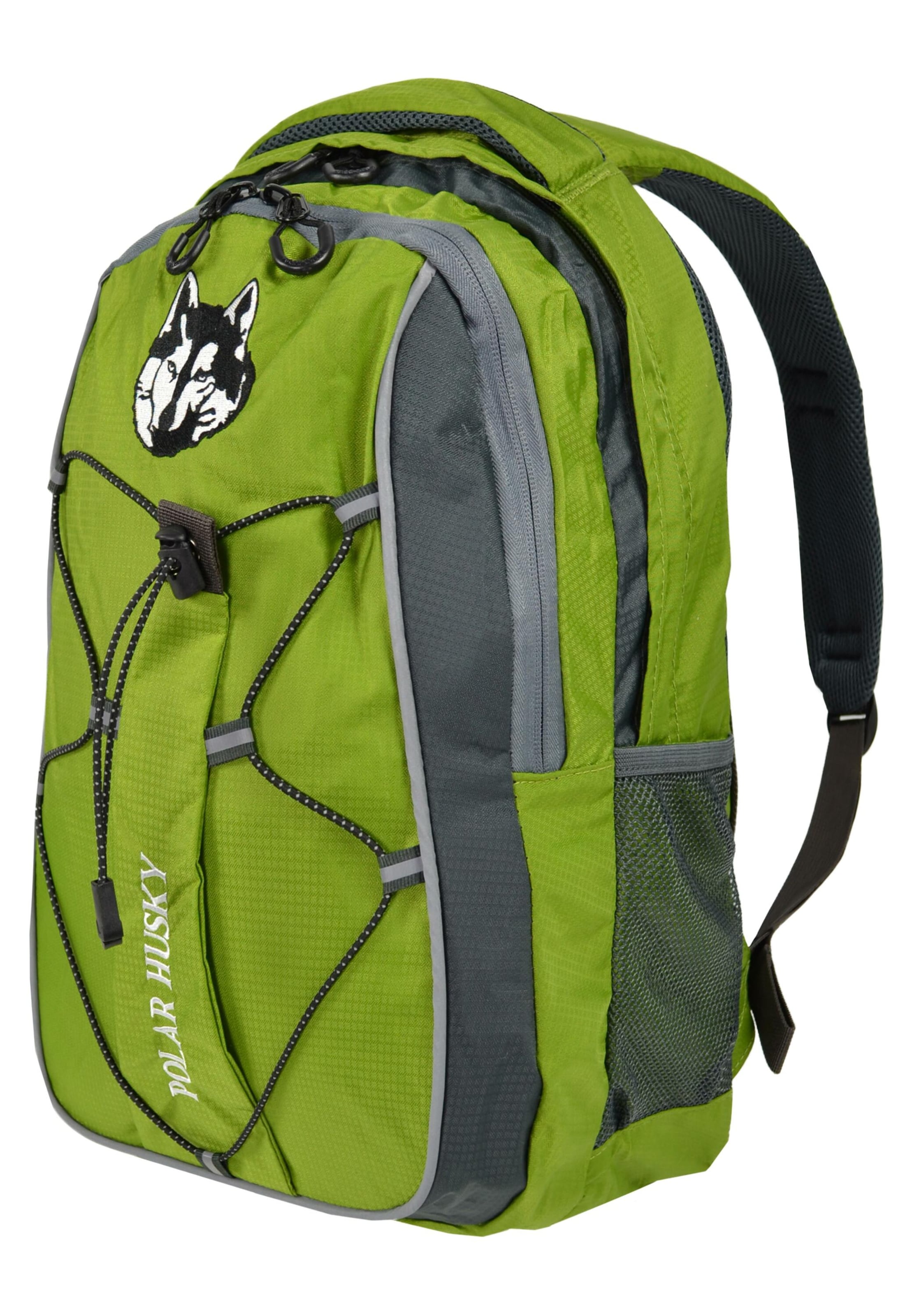 Polar Husky Sportrucksack in Grün: Vorderseite
