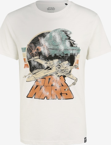Recovered Shirt 'Star Wars Empire Strikes Back Retro X-Wing' in White: front