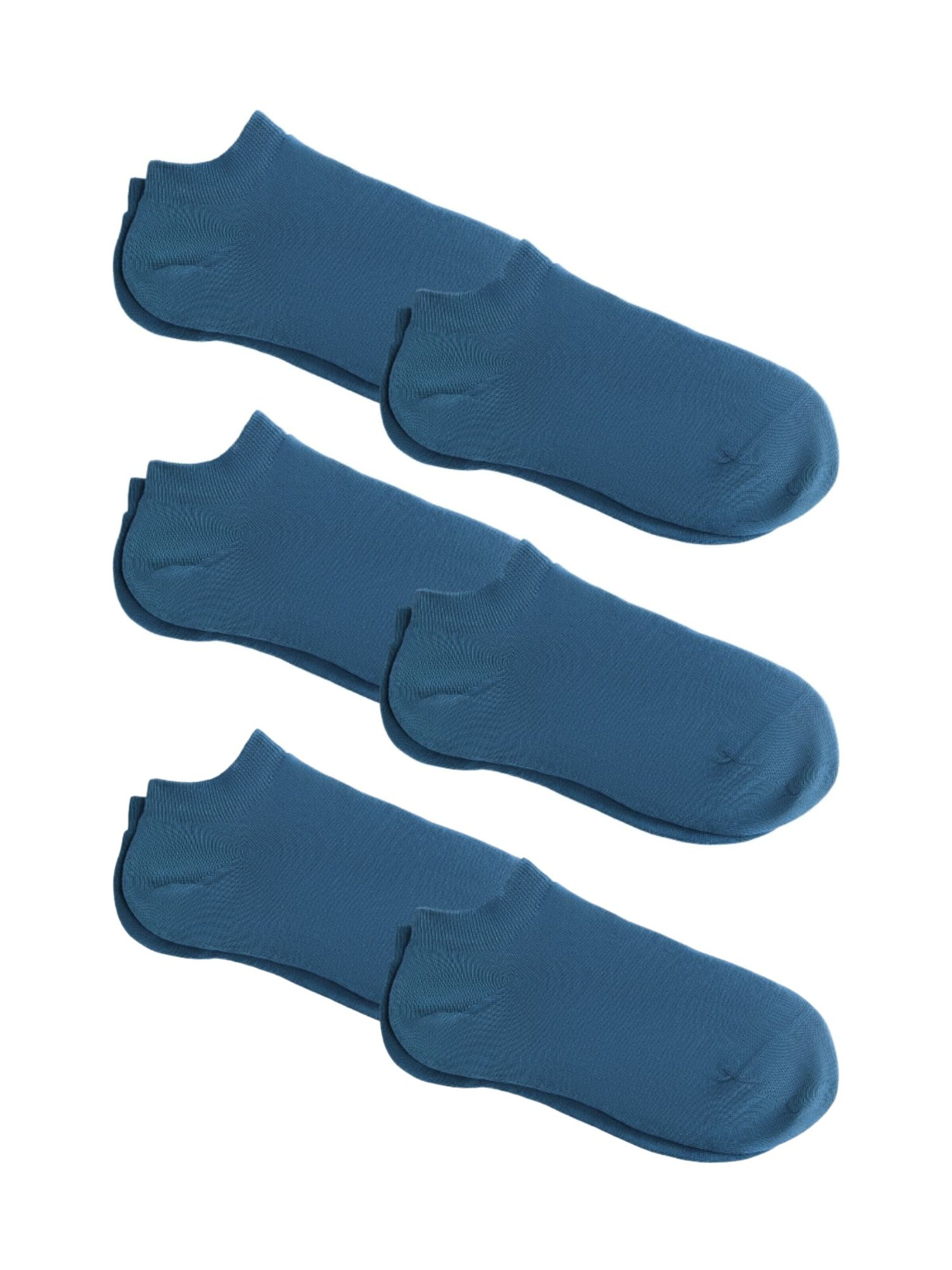 Albero Natur Ankle Socks in Blue: front