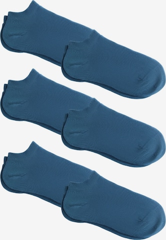 Albero Natur Ankle Socks 'Bio-Baumwoll-Sneakersocken Unisex - 6er Pack' in Blue: front