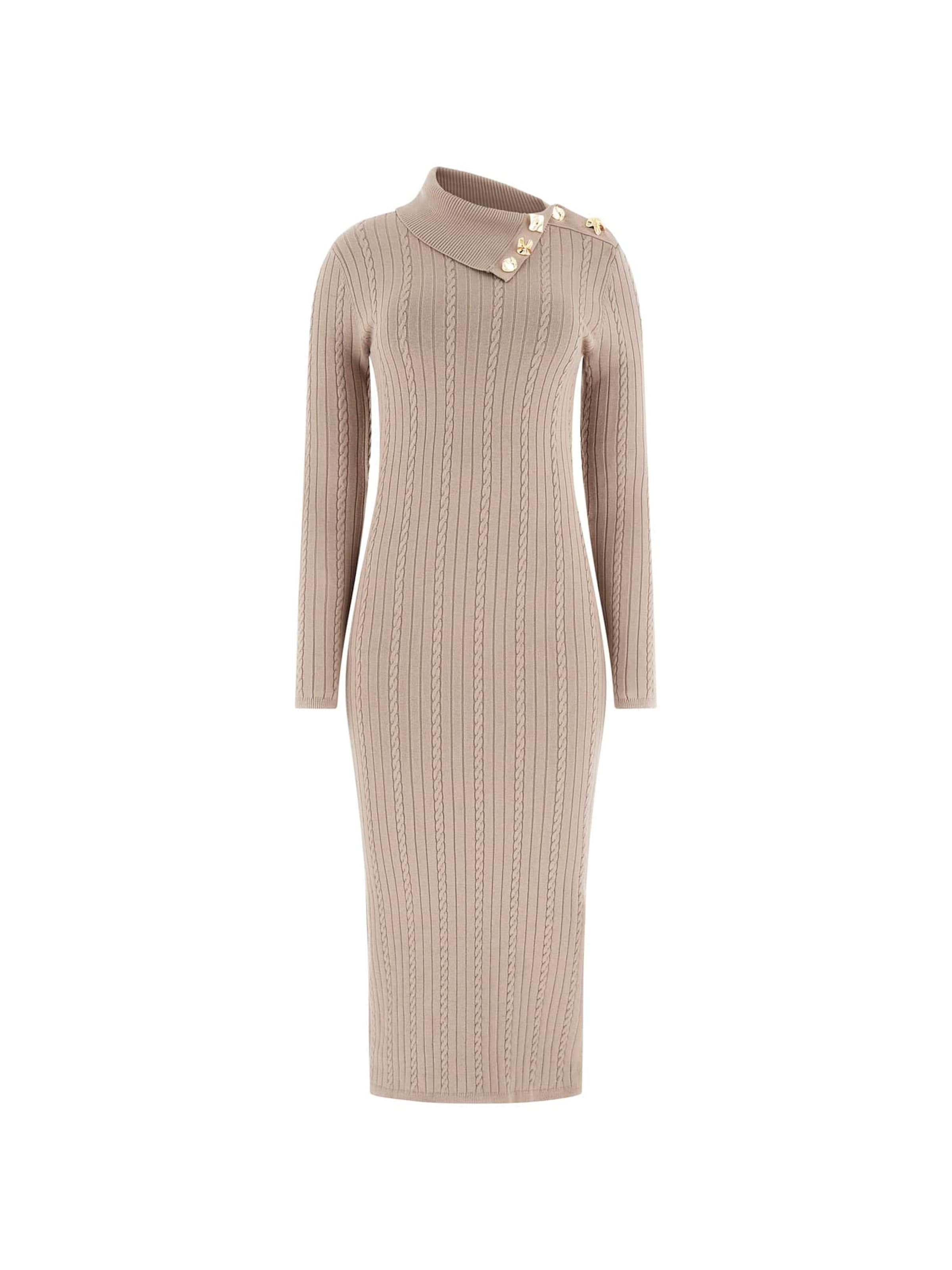 GUESS Strickkleid in beige, Produktansicht