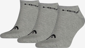 HEAD Athletic Socks in Grey: front