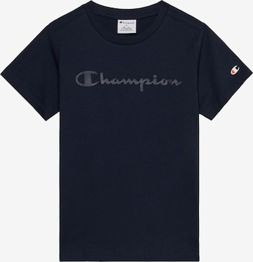 T-Shirt Champion en bleu : devant