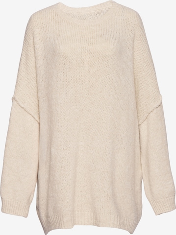 Lilavie Strickpullover ' Vanii ' in Beige: Vorderseite