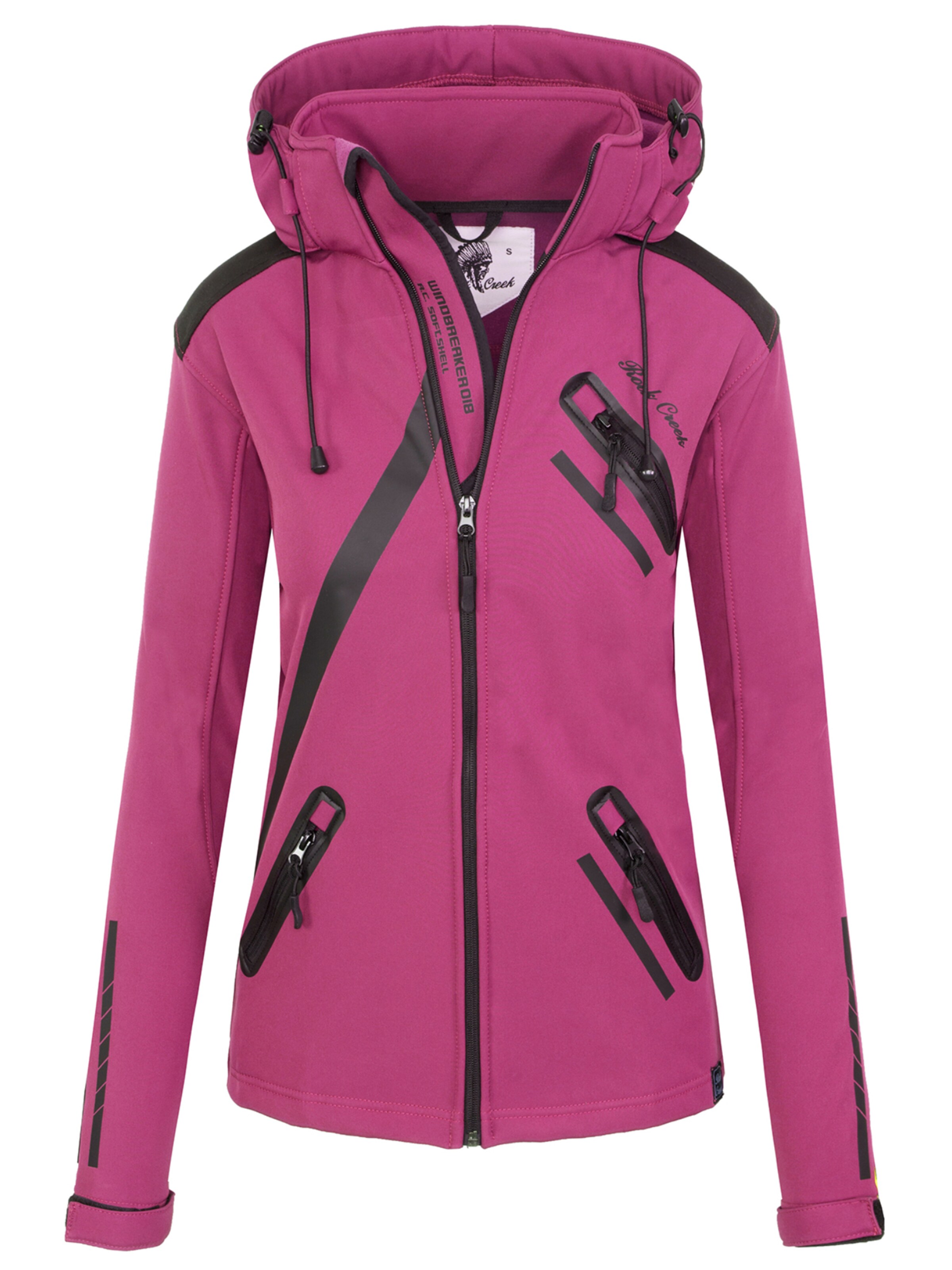 Rock Creek Outdoorjacke in Pink: Vorderseite