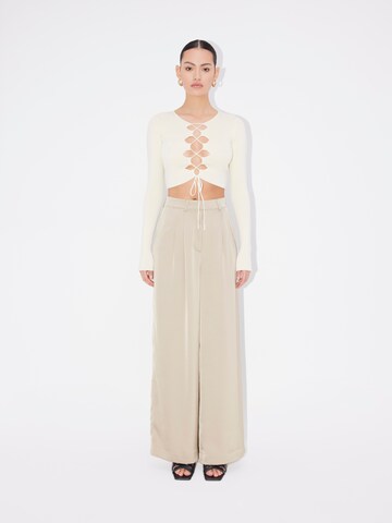 Loosefit Pantaloni con pieghe 'Josy' di LeGer by Lena Gercke in beige