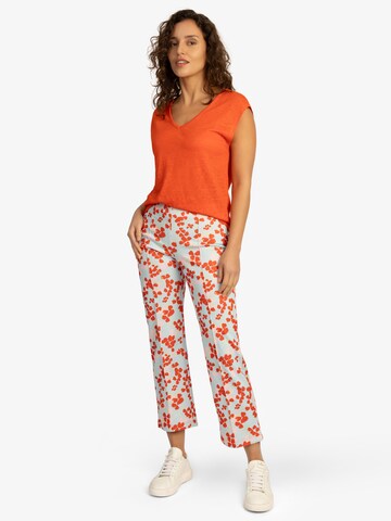 APART Slim fit Pleated Pants in Orange