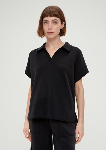Sweat-shirt s.Oliver en noir : devant