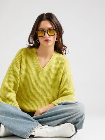 Fransa Sweater 'ELVIRA' in Yellow: front