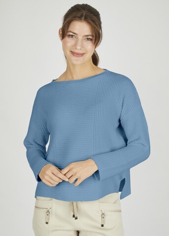 eve in paradise Sweater 'Pearl' in Blue: front