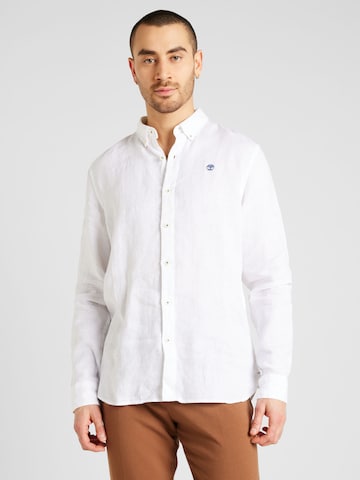 TIMBERLAND Regular fit Button Up Shirt 'Mill River' in White: front