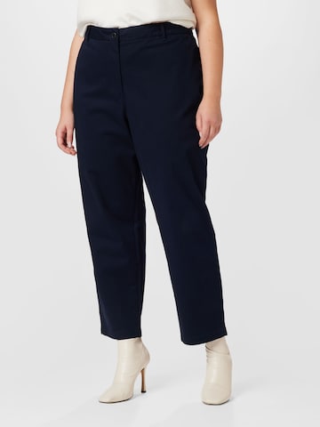 Regular Pantalon Tommy Hilfiger Curve en bleu : devant