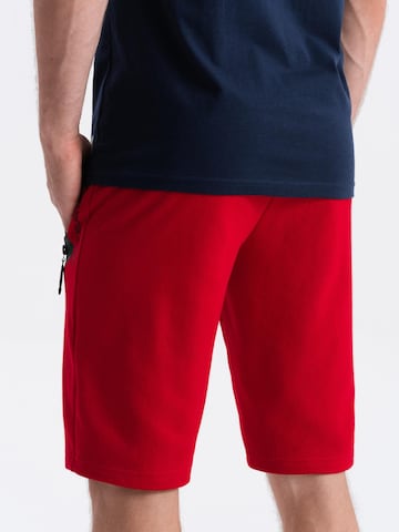 Ombre Regular Sportbroek in Rood