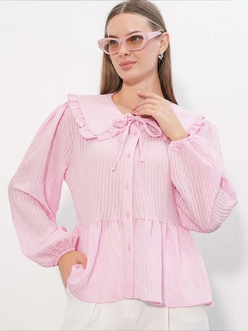 Bigdart - Blusa 'Blusen' em rosa: frente