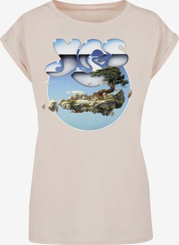 F4NT4STIC T-Shirt 'Yes Chrome Island' in Beige: predná strana