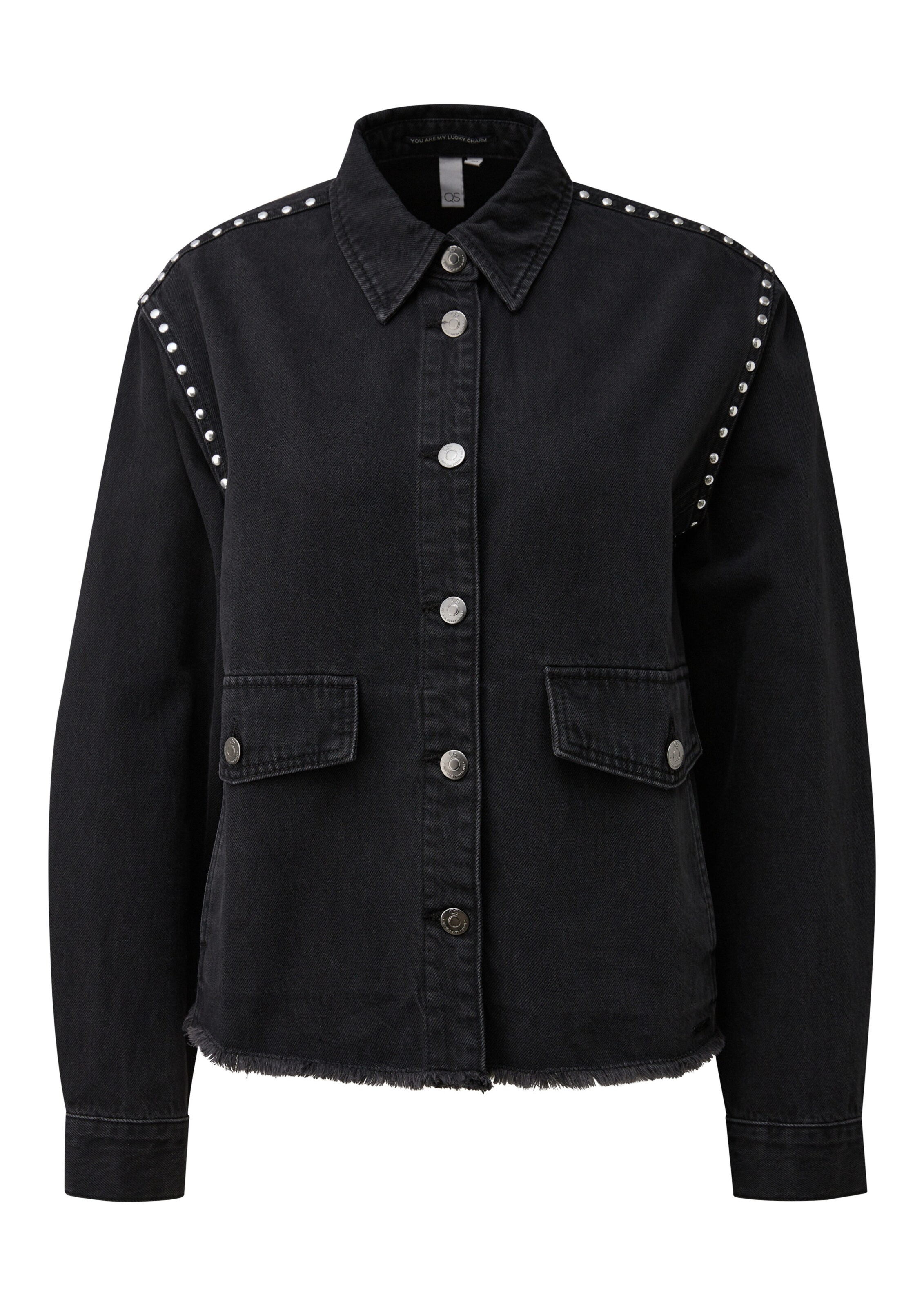 Veste mi-saison QS en noir : devant
