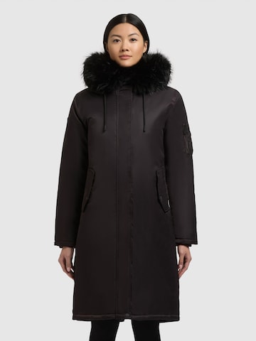 khujo Wintermantel 'Jilla' in Lila: voorkant