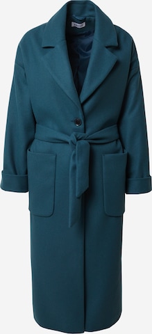 EDITED Between-seasons coat 'Santo' in Blue: front