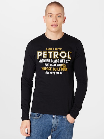 Petrol Industries قميص بلون أسود: الأمام