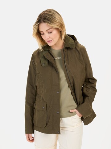 CAMEL ACTIVE Fieldjacket mit Cordkragen in Grün: Vorderseite