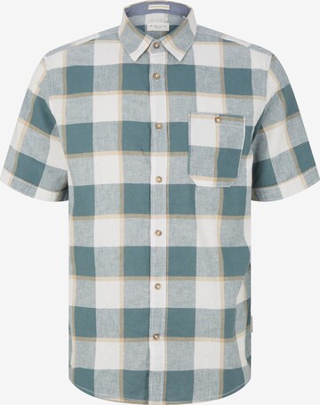 TOM TAILOR Button Up Shirt in Green: front