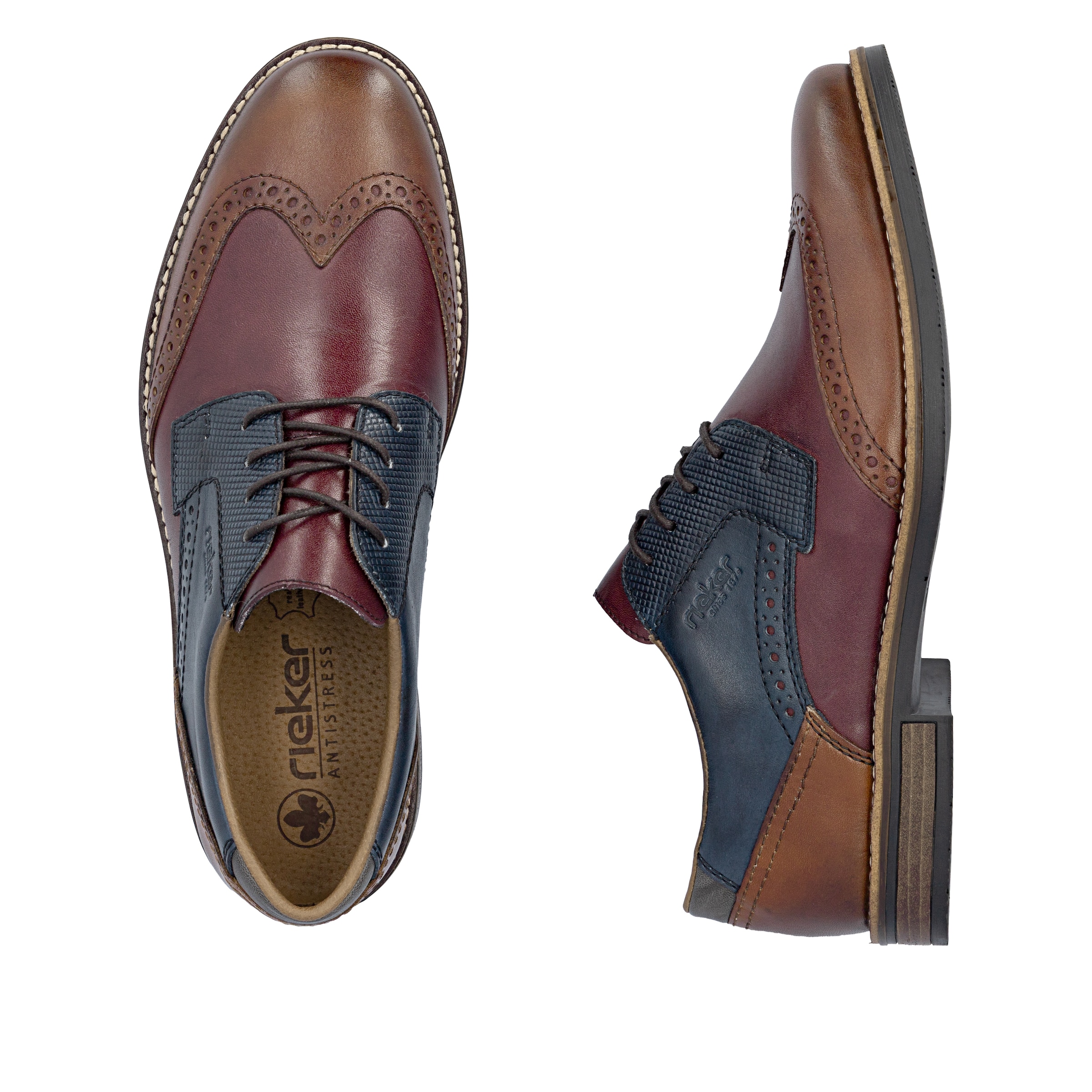 Chaussure à lacets Rieker en marron