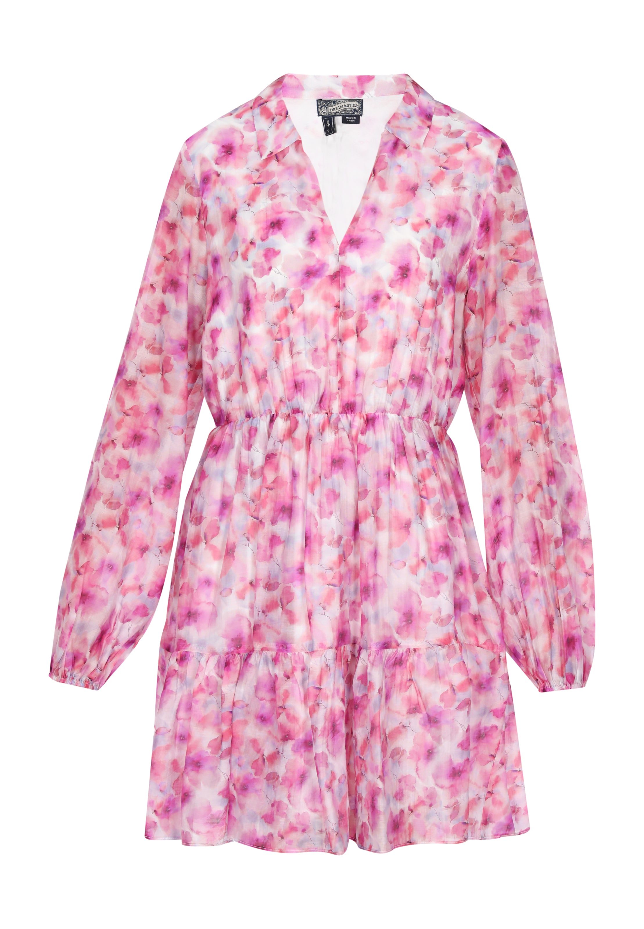 DreiMaster VintageKošulja haljina 'Vintage' - roza boja: prednji dio