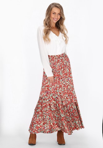 IZIA - Falda en rojo