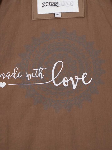 Lederjacken24 Between-Season Jacket 'Anea' in Brown