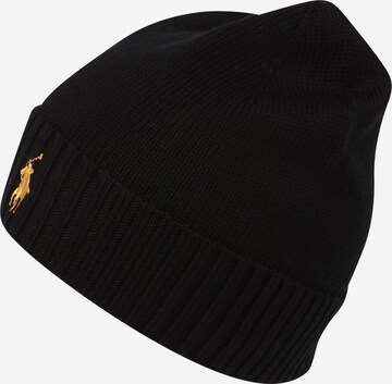 Bonnet Polo Ralph Lauren en noir : devant