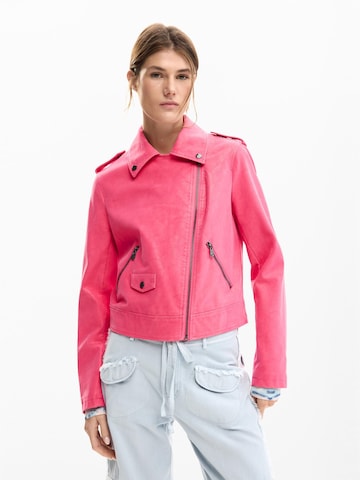 Desigual Välikausitakki värissä vaaleanpunainen: etupuoli