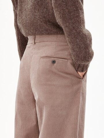 ARMEDANGELS Wide leg Pants 'JAALMA CORDUROY' in Brown