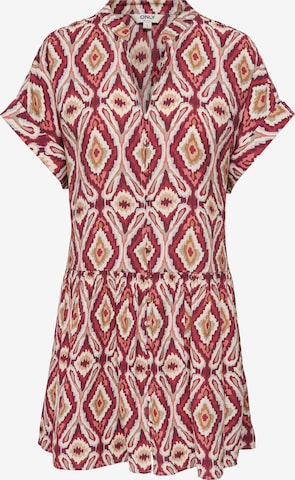 ONLY - Vestido camisero 'ONLELODY' en rojo: frente
