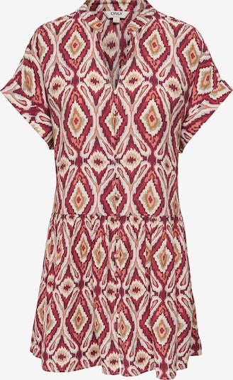 Palaidinės tipo suknelė 'ONLELODY' iš ONLY, spalva – ruda (konjako) / rusvai pilka / tamsiai raudona / balta, Prekių apžvalga