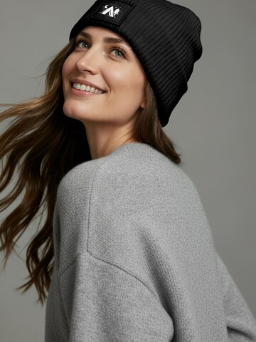 Neverless Beanie 'Camping' in Black