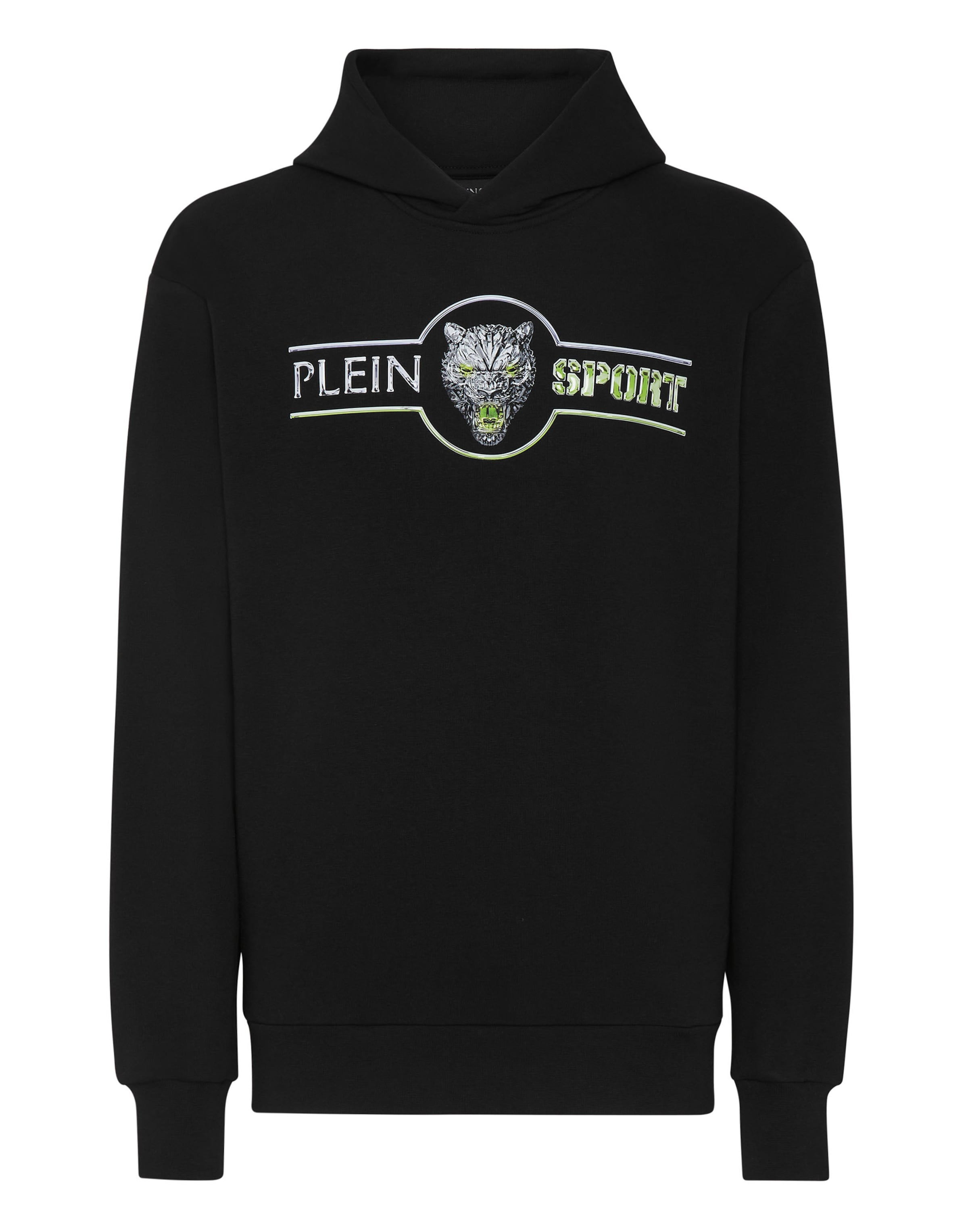 Plein Sport Sweatshirt in Zwart: voorkant