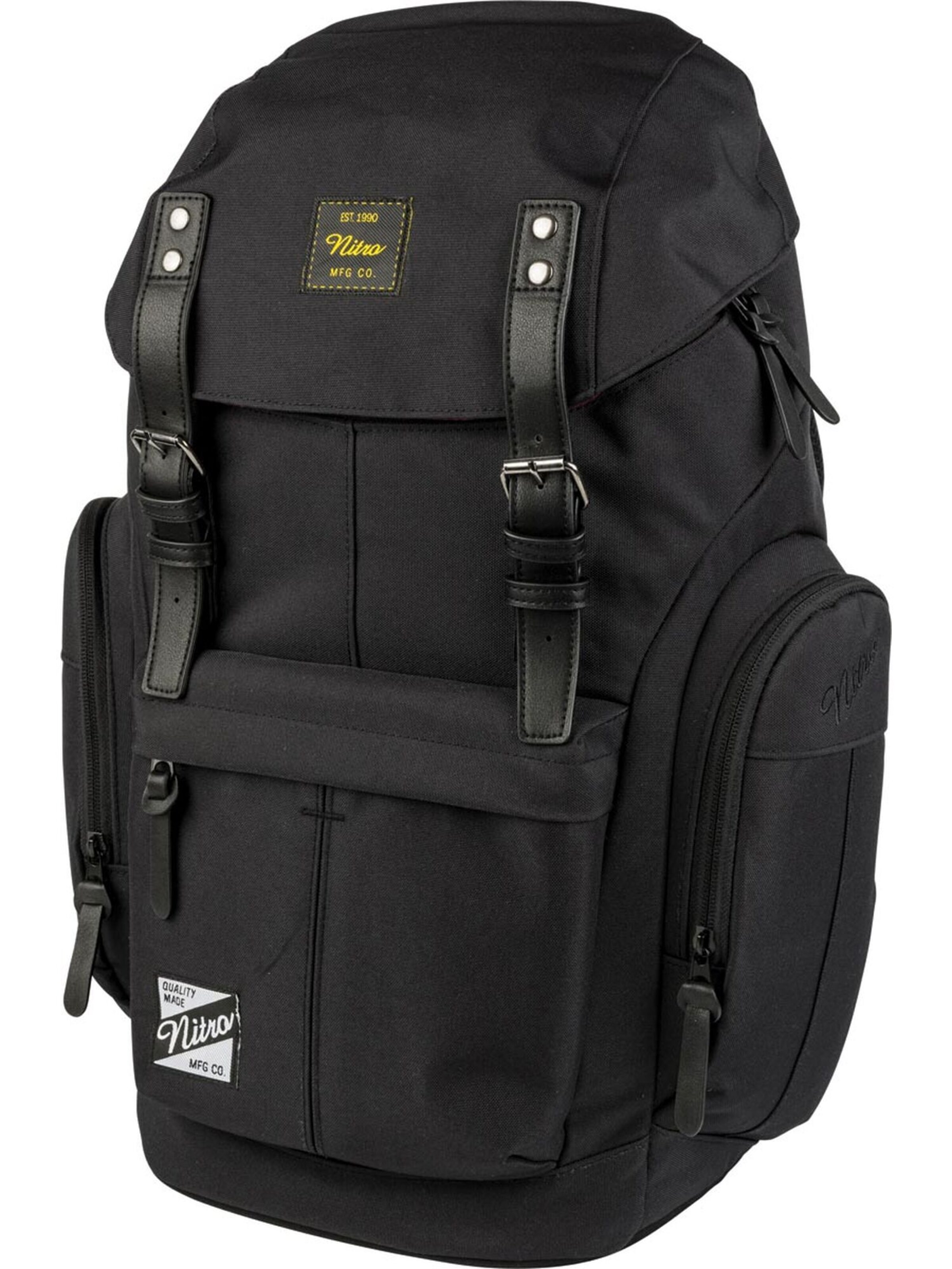 NITRO Rucksack DAYPACKER in Schwarz: Vorderseite