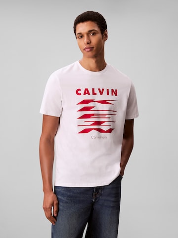 Calvin Klein Jeans Póló - fehér: elől