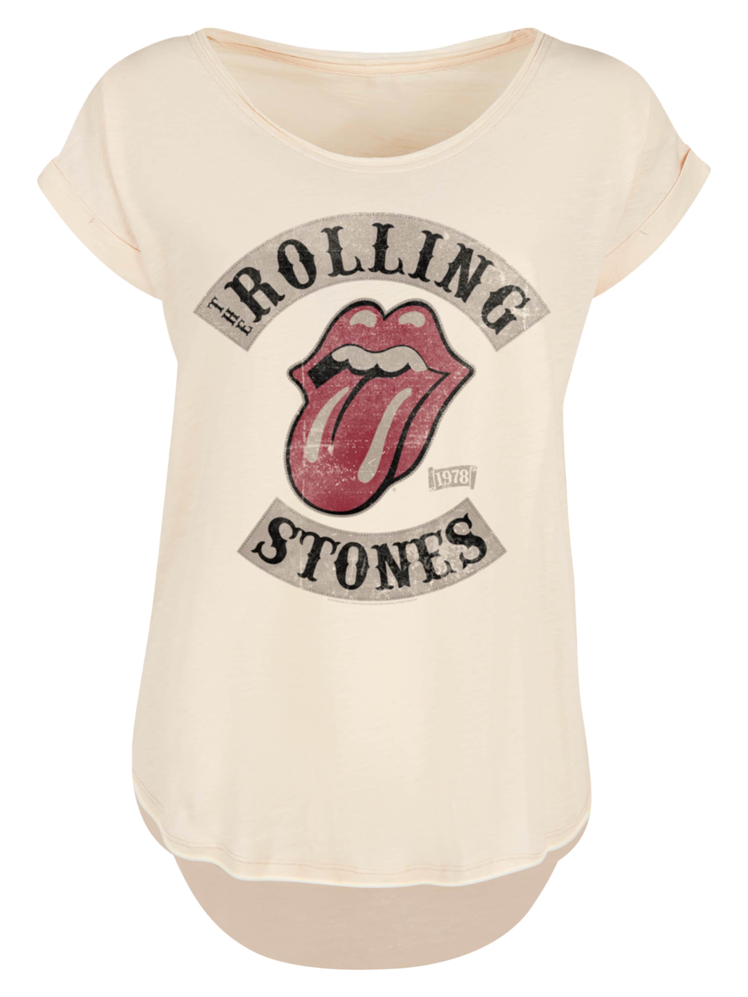 T-shirt 'The Rolling Stones' F4NT4STIC en beige : devant