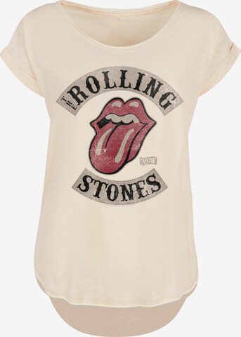 T-shirt 'The Rolling Stones' F4NT4STIC en beige : devant