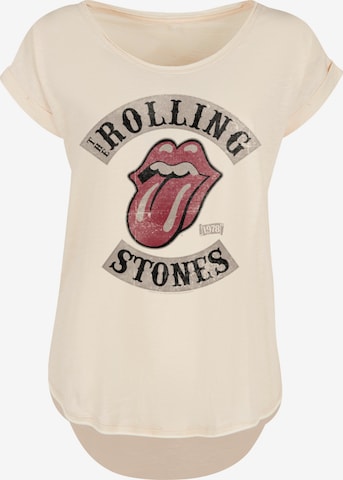F4NT4STIC Shirt 'The Rolling Stones' in Beige: voorkant