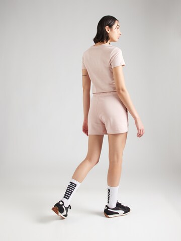 PUMA regular Παντελόνι φόρμας 'ESS Small No. 1' σε ροζ: πίσω