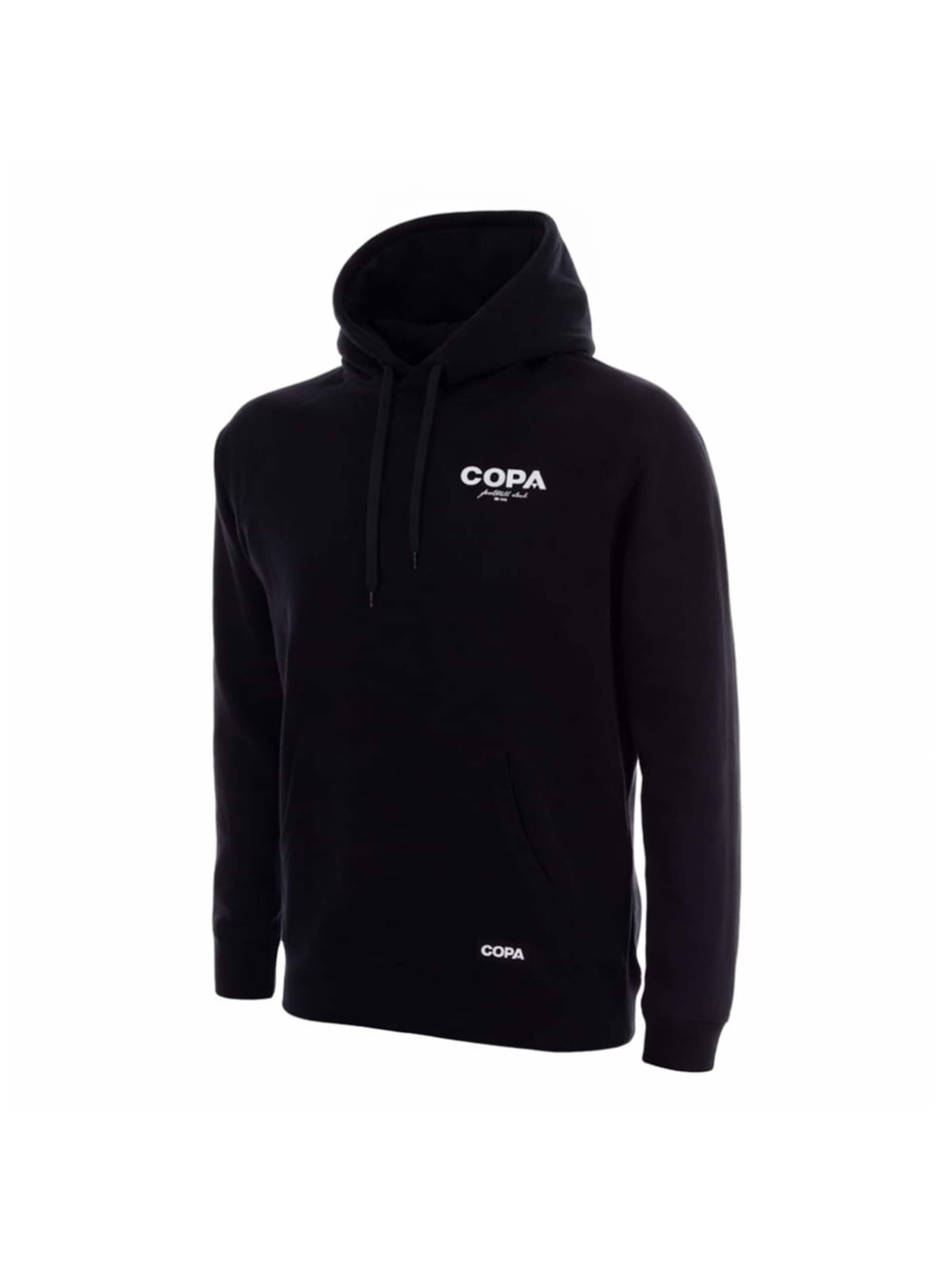 COPA FOOTBALL Trui 'COPA Football Club Hoodie' in Zwart: voorkant