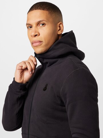 Ocay Zip-Up Hoodie in Black